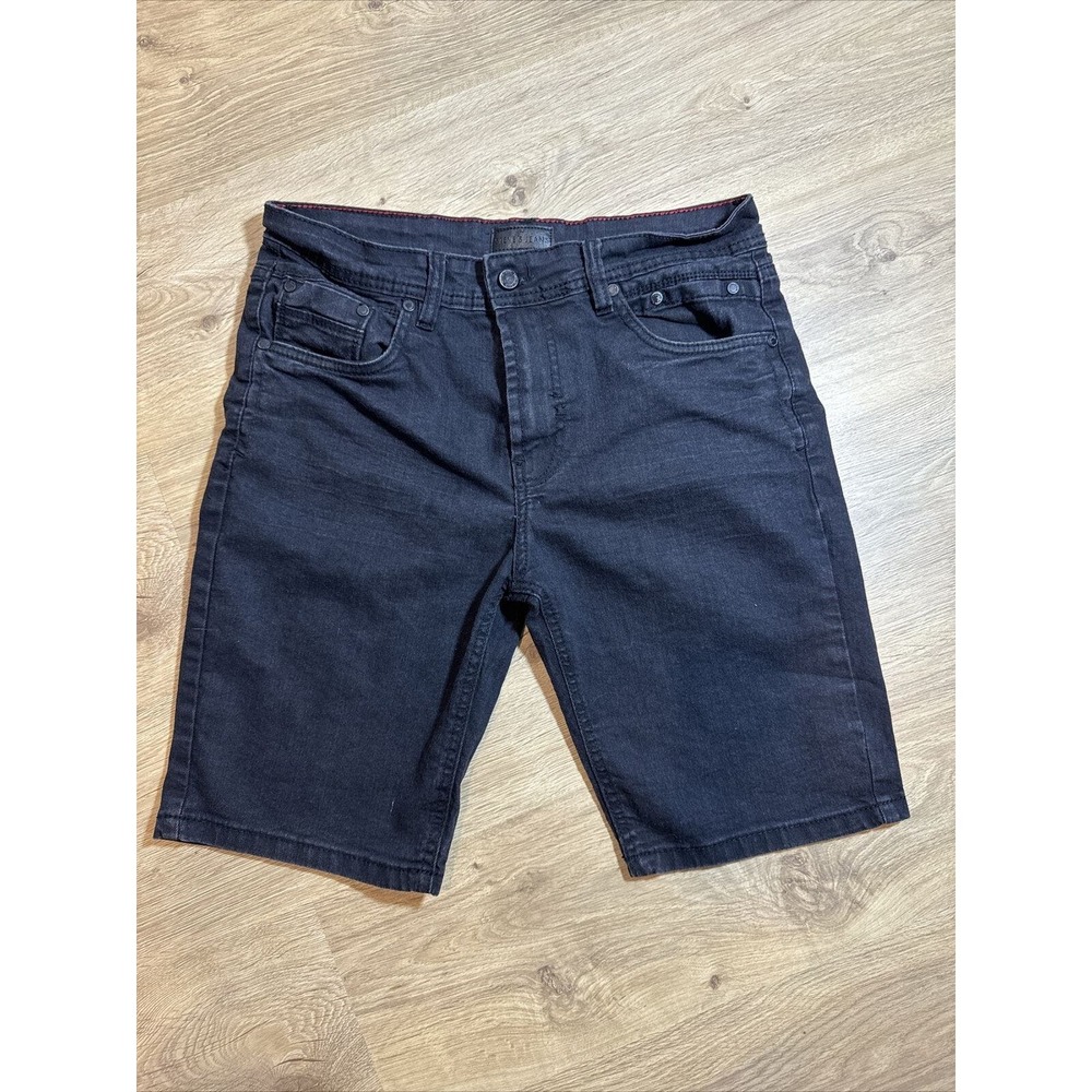 Steve's Jeans Stretch Denim Black Jean Shorts Size 32 Soft Stretch